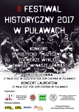 II Festiwal Historyczny „Żołnierze Wyklęci ...” - spis wykonawców 